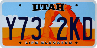 UT license plate Y732KD