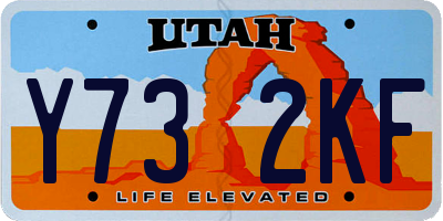 UT license plate Y732KF