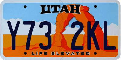 UT license plate Y732KL