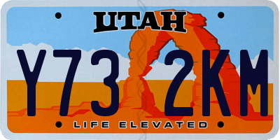 UT license plate Y732KM