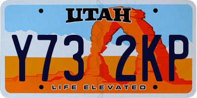 UT license plate Y732KP
