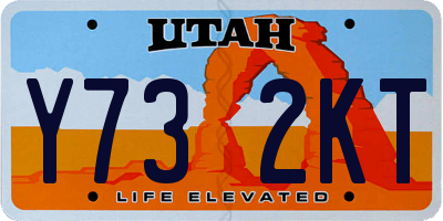 UT license plate Y732KT