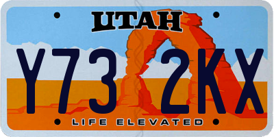 UT license plate Y732KX