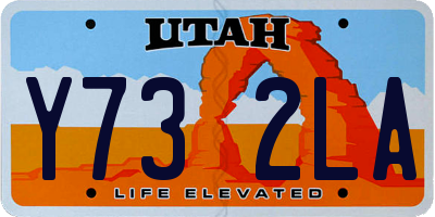 UT license plate Y732LA