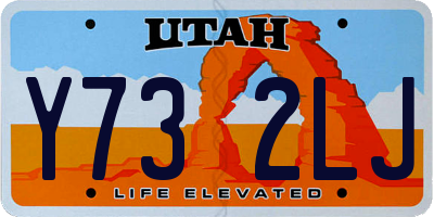 UT license plate Y732LJ