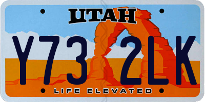 UT license plate Y732LK
