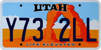 UT license plate Y732LL