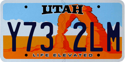 UT license plate Y732LM
