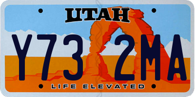 UT license plate Y732MA