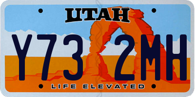 UT license plate Y732MH