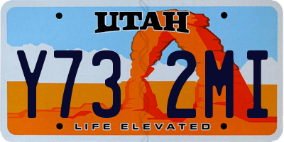 UT license plate Y732MI