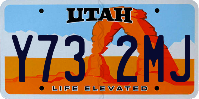 UT license plate Y732MJ