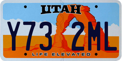 UT license plate Y732ML