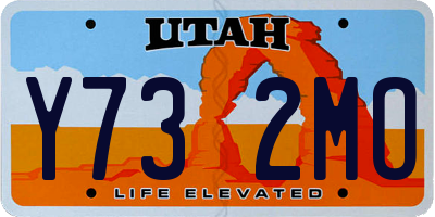 UT license plate Y732MO