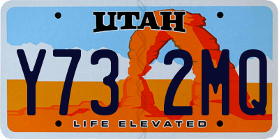 UT license plate Y732MQ