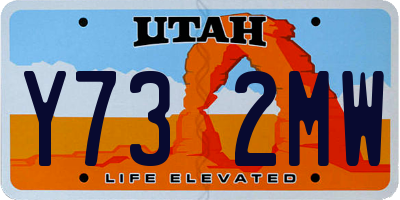 UT license plate Y732MW