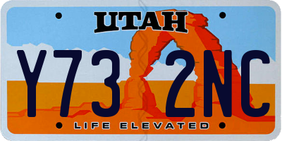 UT license plate Y732NC