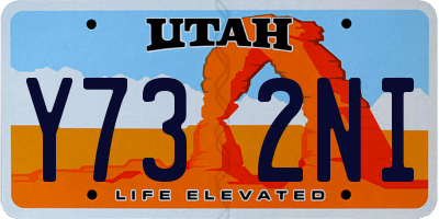 UT license plate Y732NI