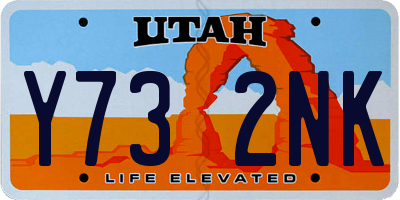 UT license plate Y732NK