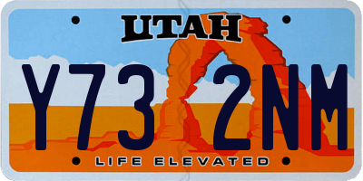 UT license plate Y732NM