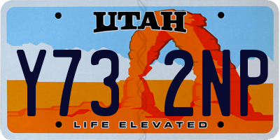 UT license plate Y732NP