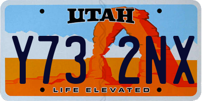 UT license plate Y732NX