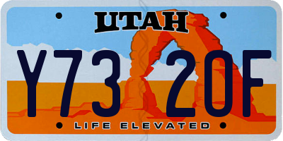 UT license plate Y732OF
