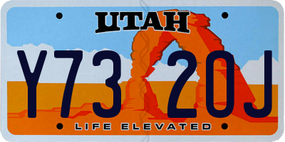 UT license plate Y732OJ