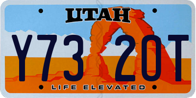 UT license plate Y732OT