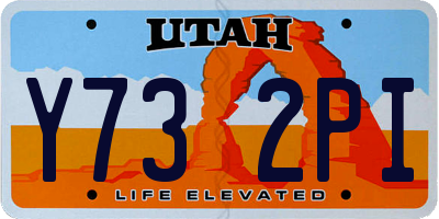 UT license plate Y732PI