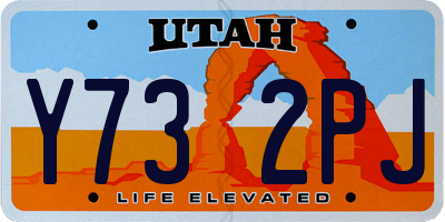 UT license plate Y732PJ