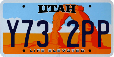UT license plate Y732PP