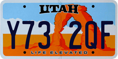 UT license plate Y732QF