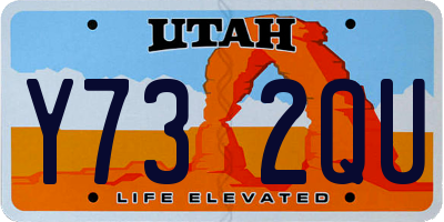 UT license plate Y732QU