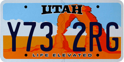 UT license plate Y732RG