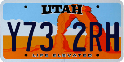 UT license plate Y732RH