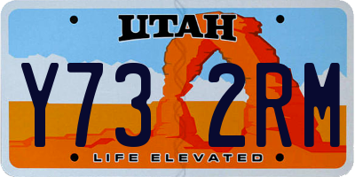 UT license plate Y732RM