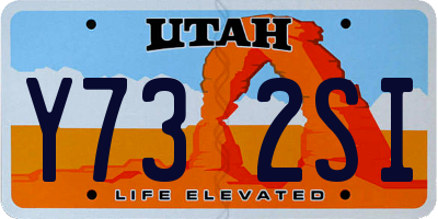 UT license plate Y732SI