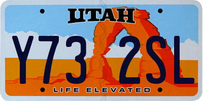 UT license plate Y732SL