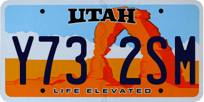 UT license plate Y732SM