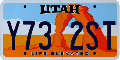 UT license plate Y732ST