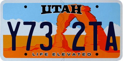 UT license plate Y732TA
