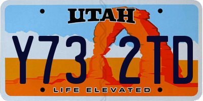 UT license plate Y732TD