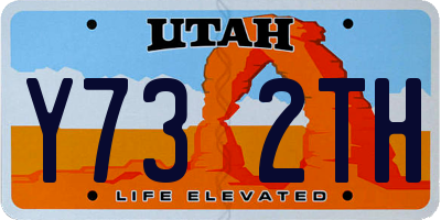 UT license plate Y732TH