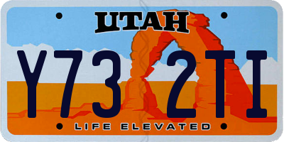 UT license plate Y732TI