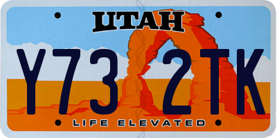 UT license plate Y732TK