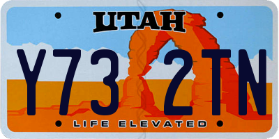 UT license plate Y732TN