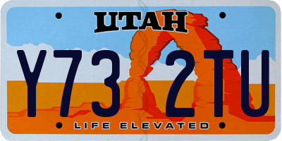 UT license plate Y732TU