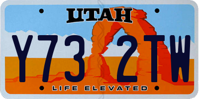 UT license plate Y732TW