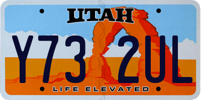 UT license plate Y732UL